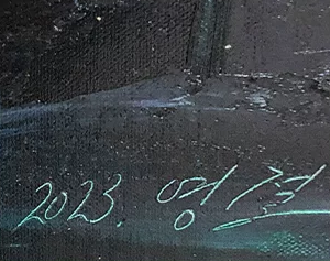 "The Sacred Awakening" - Original Floral Oil Painting by Merited Artist Kim Yeong Cheol | 71x48cm Hand-Painted Luminescent White Lotus Impasto Fine Art Canvas 15017
