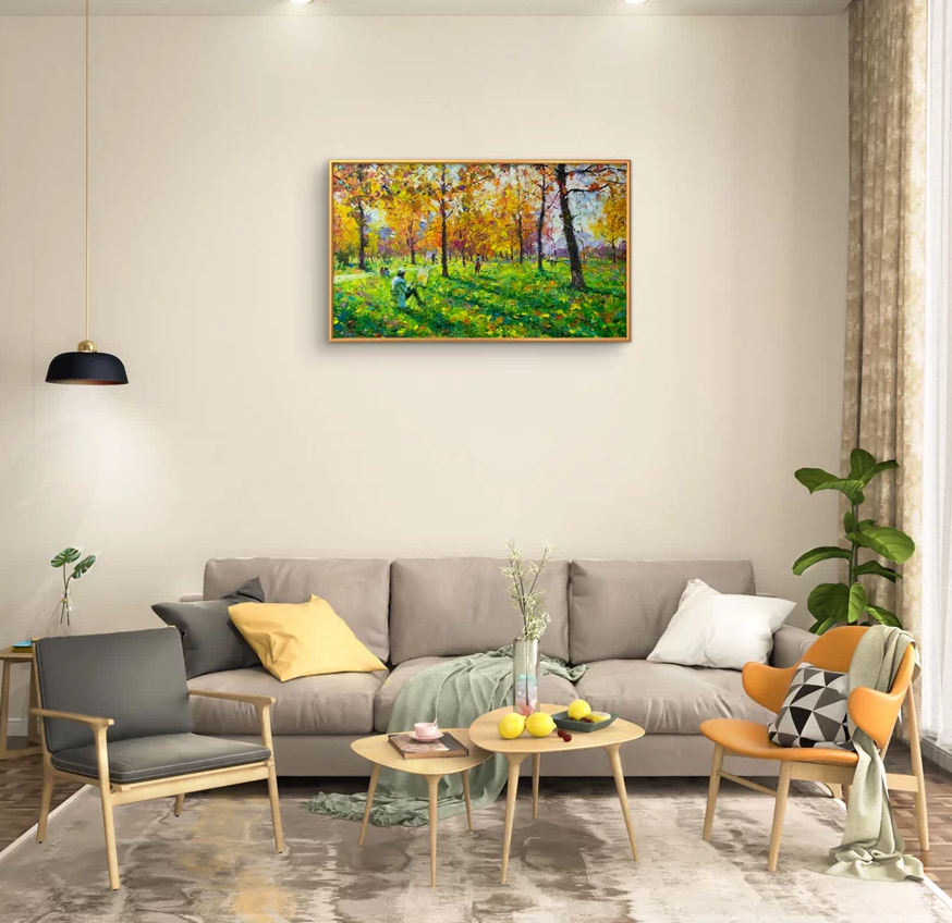 Autumn Landscape Oil Painting “Autumn Sketch” by Song Kyung Chul 18055
