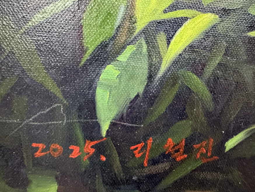 Original Animal Oil Painting “Egret Song in the Green Shade” by First-Class Painter Li Zhejin DMC139