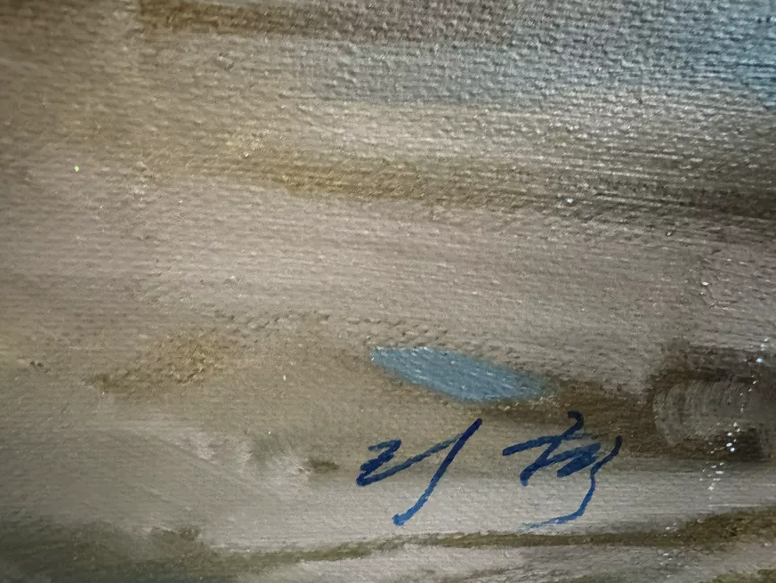 Original Elephant Oil Painting “Elephant” by First-Class Painter Li He 19901