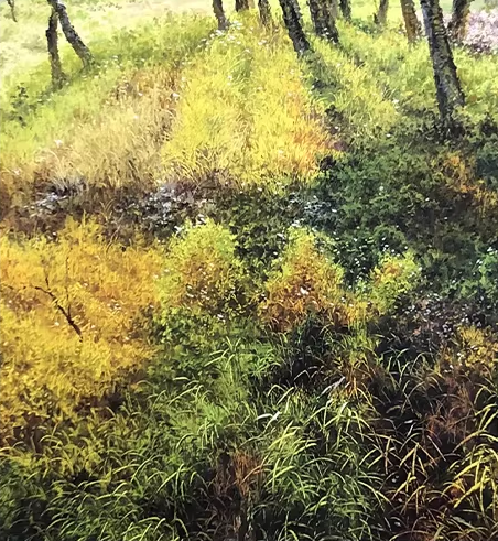 Original Oil Painting "Cabin in the Woods" by First-Class Artist Kim Chenglong | Hand-Painted Landscape Wall Art for Collection 12818