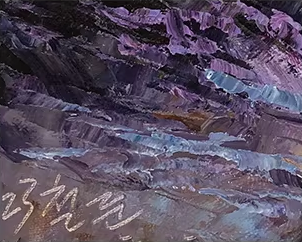 Original Oil Painting "Ever-Flowing Stream" by First-Class Painter Kim Cheol-jun – Collectible Hand-Painted Landscape Art 12951