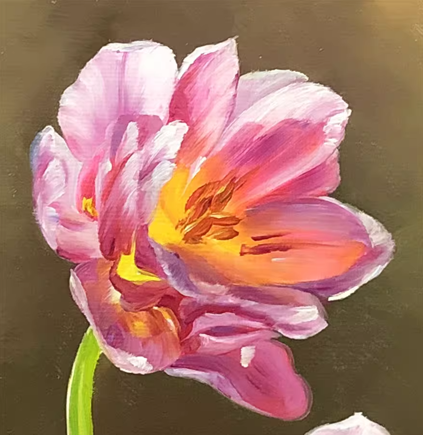 Tulips Floral Oil Painting by Kim Eun Shim 9000