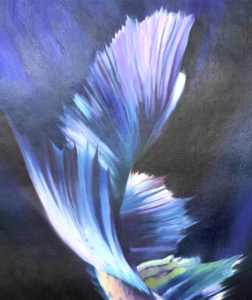 Betta Fish Oil Painting by Kim Nam Hyuk | Original Hyperrealist Aquatic Art 8217
