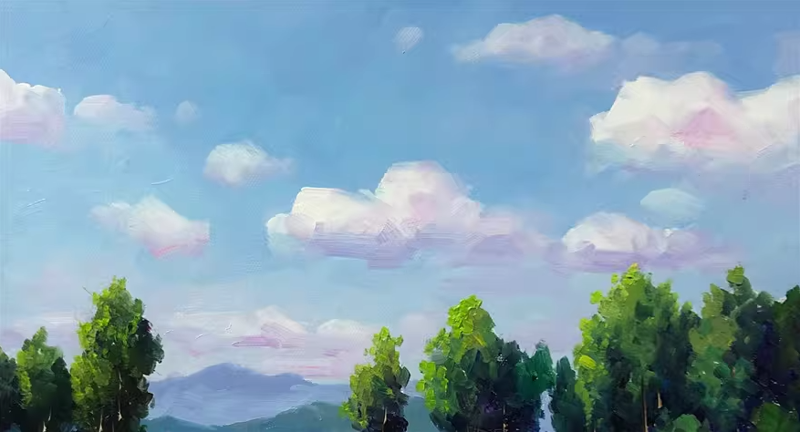 Forest Path Oil Painting by Kim Chol Jun | Original Impressionist Summer Landscape Art 11739