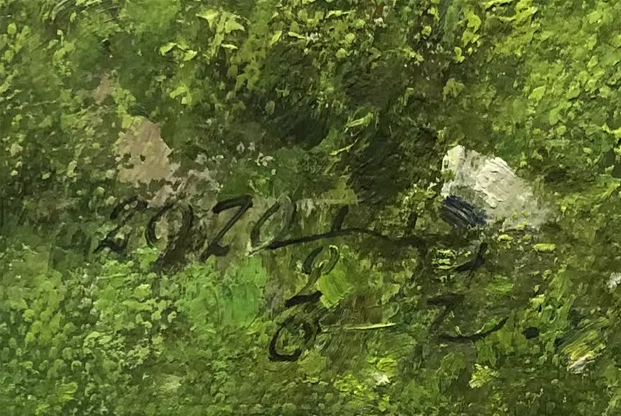 Original Oil Painting – River | Hand‑Painted North Korean Realist Landscape Art by Hong Chol 9216