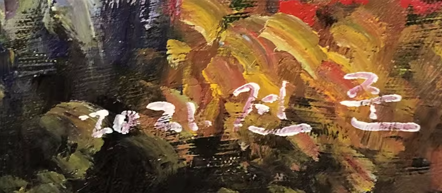 Original Oil Painting – Alpine Flower Sea at Sunset | Hand-Painted Impressionist Landscape Art by Tian Jun G2234