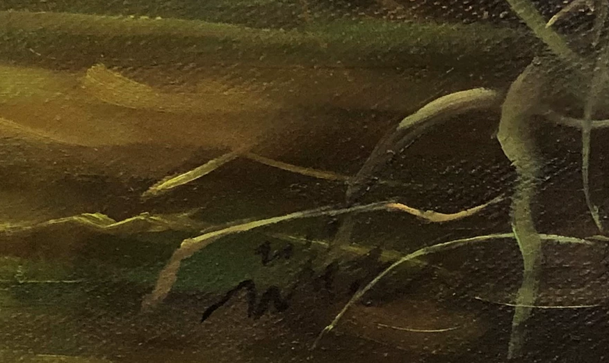 "Vibrant Mountain Stream" – Original Realistic Forest Landscape by Merited Artist Ro Chol Jun 9218