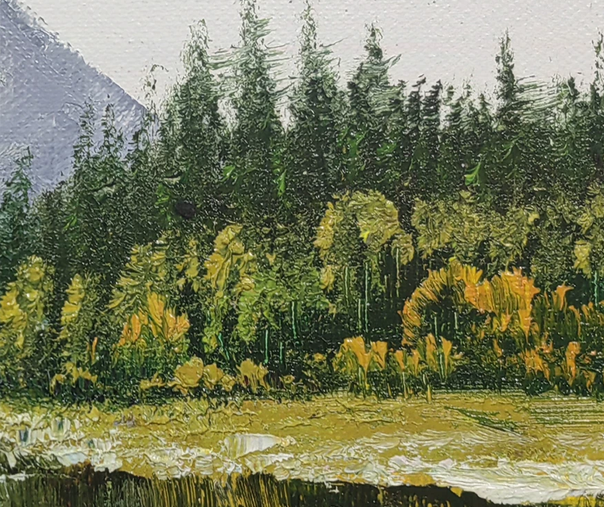 "Country Serenity" – Original Realistic Autumn Landscape Oil Painting by Master Choe Myong Song 9792