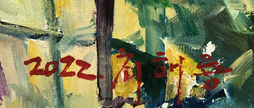 Original Oil Painting "Garden in Full Bloom" by Choe Thae Ryong (Grade 1 Artist) | 117x86cm Impressionist Landscape G2191