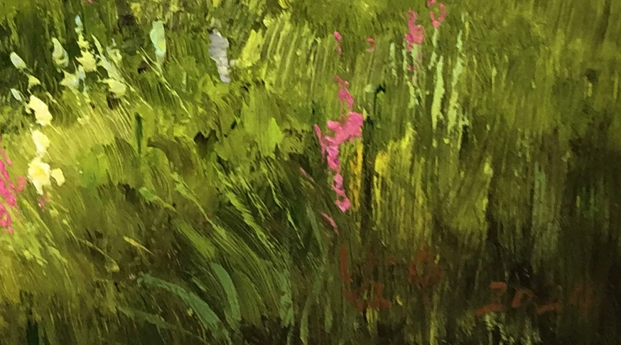 Original Oil Painting "Serene Birch Forest" by Nam Su (Grade 1 Artist) | 92x64cm Vibrant Woodland Landscape 15394