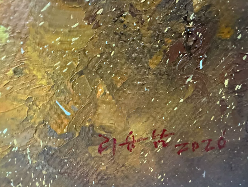 Original Black Horse Oil Painting by Li Sheng Nan | Hand-Painted Horse Artwork Collection G3169
