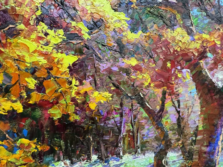 Warm Autumn Forest Oil Painting by Li Changfan 19787